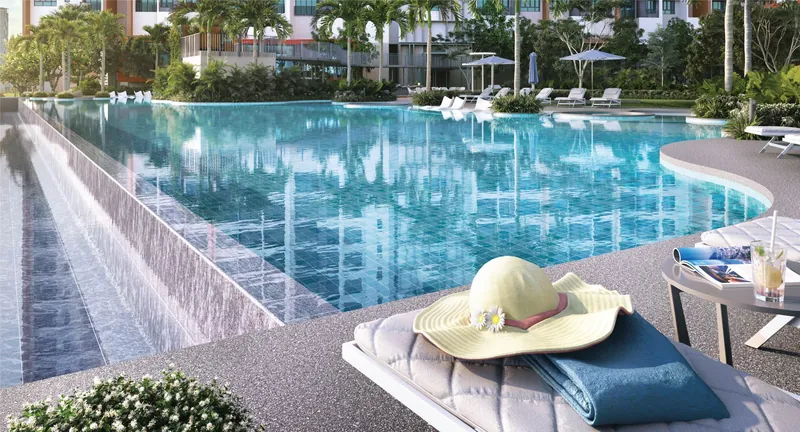 Developer rendering: infinity lap pool