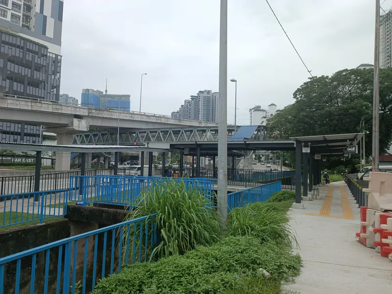 Covered linkway from Kuchai MRT station towards Kuchai Entrepreneurs Park